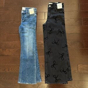 2 Pairs - NWT Abercrombie Girls Denim Jeans - 9/10 Regular